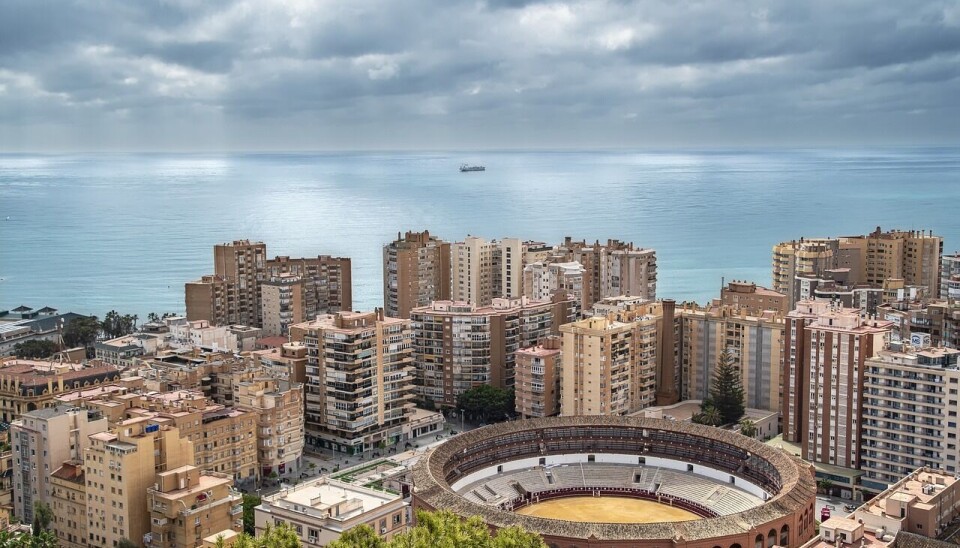 Malaga: En av mange vakre spanske byer ved sjøsiden i Spania.